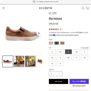 Bed Stu Hermione Slip-On Leather Sneaker in Brown with White Sole